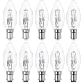 Miniatyrbilde 1 av 5: 10-pakke B15d Halogenpærer, Dimmbare 42w C35 Halogen Lyspærer 42w B15d Øko Halogenpærer B15d Lyspærer Små Bajonett[C]