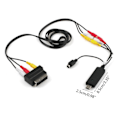 Miniatyrbillede 4 af 4: Opdateret VHS til DVD-konverter - Konverter analog video til digitalt format - Adapter Black