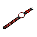 Miniatyrbild 4 av 5: Ersättningsarmband Fullt Skydd Justerbar Storlek Mjuk Silikon Smartwatch Armband för Pixel Watch Svart Röd[C]