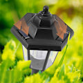 Miniatyrbild 4 av 5: 2 X Soldriven LED Utomhus Trädgård Staket Vägglykta Lampa Ljussensor (C)