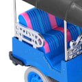 Pikkukuva 3 / 5: Thaimaalainen riksa Tuk Tuk -auto lelu, sininen, metalliseos malli lapsille