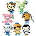 Miniatyrbild 1 av 2: 8' The Octonauts Octo Glow Crew Pack Barnacles Kwazii Peso Plyschdocka Barnpresent