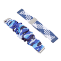 Miniatyrbild 3 av 5: Andningsbart Nylonvävt Armbandsur Rem Mjukt Modernt Justerbart Tyg Armbandsur Set Passar för Fitbit Versa[C]