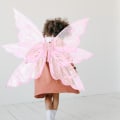 Miniatyrbild 3 av 5: Fägringvingar för flickor och kvinnor, fjärilsvingar för vuxna, glittrande änglavingar för Halloween-kostym, klä upp sig, festfavorit Pink