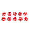 Miniatyrbild 1 av 5: 10-pack Tjugosidiga Tärningar D20 Spela D&D RPG Party Games Tärningar Röda (C)
