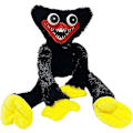 Miniatyrbild 1 av 5: Poppy Playtime Huggy Wuggy Plysch, korvmonster Plyschskräckdocka Läskig och Rolig Plyschdocka Spela Semesterdekoration Födelsedagspresent (svart)