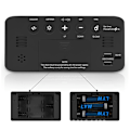 Miniatyrbild 3 av 4: Väckarklocka Extra Hög Väckarklocka, Digital Klocka med 7 Färger Nattljus, Justerbar Volym, Dimmer, USB-laddare, Liten Sovrumsklocka Svart