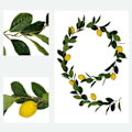Miniatyrbillede 3 af 5: Kunstig Citronkrans Til Hjemmedekor - Realistisk Frugtmodel Rattan Vine[C] Yellow A2