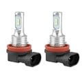 Miniatyrbilde 1 av 5: Super Lys H8 H9 H11 LED Hovedlyspæresett HØY/LAV Strålelys 8000LM 8000K Isblå 80W