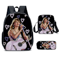 Miniatyrbild 1 av 5: 3 st Singer Taylor Swift Ryggsäck Barn Skola Väska Lunch Väska Pennfodral Gåvor