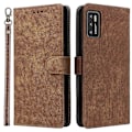 Miniatyrbillede 1 af 5: For Cubot P50 Wallet Case RFID Blocking PU Læder Cover Stand View - Grøn Multicolor Brown