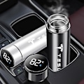 Miniatyrbilde 2 av 5: Stor kapasitet 304 rustfritt stål vakuum termisk termos for Tesla Model 3 Model X Model S Model Y Biltilbehør[HK] White