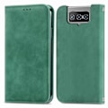 Pikkukuva 2 / 4: Asus Zenfone 8 Flip Retro -tyylinen nahkakotelo, magneettinen, vaakasuora, läppämallinen, pidikkeellä, korttipaikoilla, lompakolla ja valokuvakehyksellä I6(FCC)