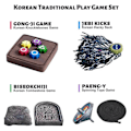 Pikkukuva 2 / 5: Korean Folk Game Set (Korean Traditional Play Game) - Jebi Chagi, Gong-, Bishokchigi, Paeng-Y, Perhepelit As Shown