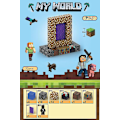 Miniatyrbillede 1 af 3: 32 stk T042 Heaven Portal Minecraft Magnetiske Byggeklodser Stabelbare Minifigur Legetøj Magnet Cube World Set Legetøj