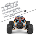 Pikkukuva 3 / 5: Metalliset takaalatukivarret 1/10 1/12 RC-auto Wltoys 12404 12409 hopea (C)