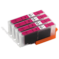 Miniatyrbilde 1 av 5: 4 Magenta blekkpatroner for å erstatte Canon CLI-571M Kompatibel/ikke-OEM fra Magenta C-571