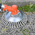 Miniatyrbillede 1 af 5: 150 mm Stål Trådbørste Hjul Have Ukrudtsbørste Græsslåmaskine Græsæder Trimmer Børste Klipper Værktøj Have Græstrimmer Hoved (FCC)