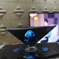 Miniatyrbillede 4 af 5: 3D Holografisk Holdbar Bærbar Projektor med Pyramideskærmstøtte Universal Mini Projektor til