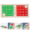 Miniatyrbillede 3 af 3: Tal Slide Puslespil Sjovt Matematik Pædagogisk Legetøj Interaktivt Legetøj til Forældre og Børn (C)