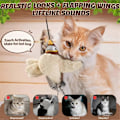 Miniatyrbild 2 av 5: Interaktiv Kvittrande Fågel Katt Leksak Med Fladdrande Vingar, Simulerad Elektrisk Flygande Fågel Katt Leksak, Fladdrande Jakt Katt Leksak Fågel As Shown