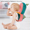 Miniatyrbild 3 av 5: Super Elastiskt Baby Gåstol Huvudskydd - Justerbar, Andningsbar, Anti-Fall Skydd Ryggsäckspad för Spädbarn 6-36 Månader - Mjuk Polyesterfiber