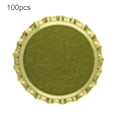 Miniatyrbilde 1 av 5: 100 stk Flaskekorker Robust Konstruksjon Anti-deformert Tinnplate Mini Øl Drikke Korker For Hjem[C] Golden