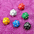 Miniatyrbillede 2 af 5: Terninger, 20-sidede Terninger Gem, Terningespil, Terningssæt, Terninger Spil[C]