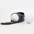 Miniatyrbillede 3 af 4: Golfbold Læderpung Taske Tee Taljeholder Golf Sportstilbehør Kaffe Sort (C)