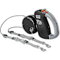 Miniatyrbilde 1 av 4: Dobbel Dobbel Leash for Hunder, Inntrekkbar Hundeleash Dobbel Leash for To Hunder Hundeleash 2 Hunder Dobbel Leash, svart