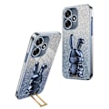Miniatyrbild 1 av 5: Skyddande Telefonfodral för Infinix Hot 30i med Glitterpulver, PC+TPU, Stativ Multicolor Style D