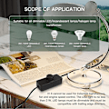 Miniatyrbillede 3 af 5: LED Lysdæmper, Smart Knapskontakter og Dæmpere, 220-240v / 50hz 3-100 W, Lydløs Justerbar Rotationsdæmper til LED-lamper