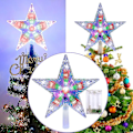 Miniatyrbilde 1 av 5: Juletrærtoppstjerne 7\" 31 LEDer RGB Nattlys For Juledekor