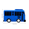 Miniatyrbild 2 av 5: Liten Buss Leksaksset, Mini Modell Dragbil, för Flickor och Pojkar, Barnkalaspresenter, Barnpresenter Fg