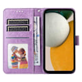 Miniatyrbild 2 av 5: Fodral med stativ, plånbok, stötskyddande PU-läder för Samsung Galaxy A15 5G Purple Style C Samsung Galaxy A15 5G