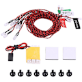 Miniatyrbillede 1 af 5: 8 LED Lys System Kit Simulerende Blinkende Lys Til RC Flyvemaskine Helikopter