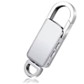 Miniatyrbilde 1 av 5: Mini Stemmeopptaker Nøkkelring 8GB USB Digital Lydinnspillingsenhet for Forelesninger, Taler, Møter Silver
