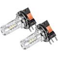 Miniatyrbild 1 av 4: 2 st 80W H15 LED Lampor Vita Bilstrålkastare Lampor LED Varselljus Lampbyte (C)