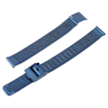 Miniatyrbilde 1 av 5: Flettet rustfritt stål armbånd i mesh, fleksibelt erstatningsarmbånd for klokke, tilbehør for menn og kvinner, blå, 0,79 tommer [C]