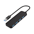 Miniatyrbild 1 av 5: 4-ports USB-hub, USB 3.0-hub USB-splitter USB-expander för bärbar dator, flash-enhet, hårddisk, konsol, skrivare