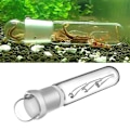 Miniatyrbillede 2 af 5: Glas 3-huls Akvarium Skadedyrsfanger Fiskekum Planaria Igelorm Ormfælde Rengøringsmiddel Qinhai
