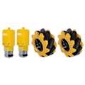 Miniatyrbild 2 av 5: Mecanumhjul för TT-växlad motor Smart robotbil delar tillbehör DIY leksaksdelar 48mm