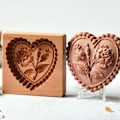 Miniatyrbillede 5 af 5: Træ Cookie Form Til Bagning Eksklusive Stempling Bagning DIY Værktøjer Til Bageri Konditori Ost Kiks