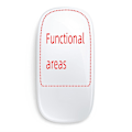 Miniatyrbillede 2 af 5: For Apple Magic Mouse 2 Skin Musætaske Blød Ultratynd Huddækning til Apple Gray