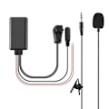 Miniatyrbillede 1 af 5: Bil Bluetooth 5.0 Aux Kabel Mikrofon Håndfri Mobiltelefon Gratis Opkald Adapter til Pioneer Radio IP-BUS P99 P01 black