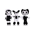 Miniatyrbillede 4 af 5: SSRGV Wekity Bendy Plys Sort & Hvid Bendy And The Ink Machine Udstoppede Legetøj Gave Til Børn Fans28cm