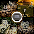 Miniatyrbild 4 av 5: 4-pack Solcellslampor Ersättning med LED-lampor, Solcellstaklampa Ersättning, LED Solpanel Sha (C)