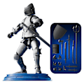 Miniatyrbillede 1 af 5: Dummy 13 Robot Actionfigur i rustning, T13 Femte Generation Middelalder Ridder med Våben og Skjolde, Fuld Kropsaktivitetsrobot, Magnetisk Spilfigur
