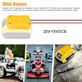 Miniatyrbild 2 av 4: Power Wheels Adapter Passar till Dewalt 18/20v Batteri, Batteriadapter för RC, Leksak, Lastbil, 12 Gauge Robotik, DIY Strömförsörjningsomvandlare med Fixi