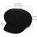 Miniatyrbilde 3 av 5: Vintervarm Beanie i Heklet Slouchy Stil for Kvinner - Strikket Lue med